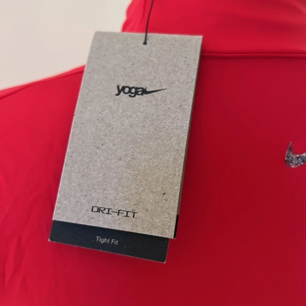 New! Nike small red long sleeve crop yoga top.